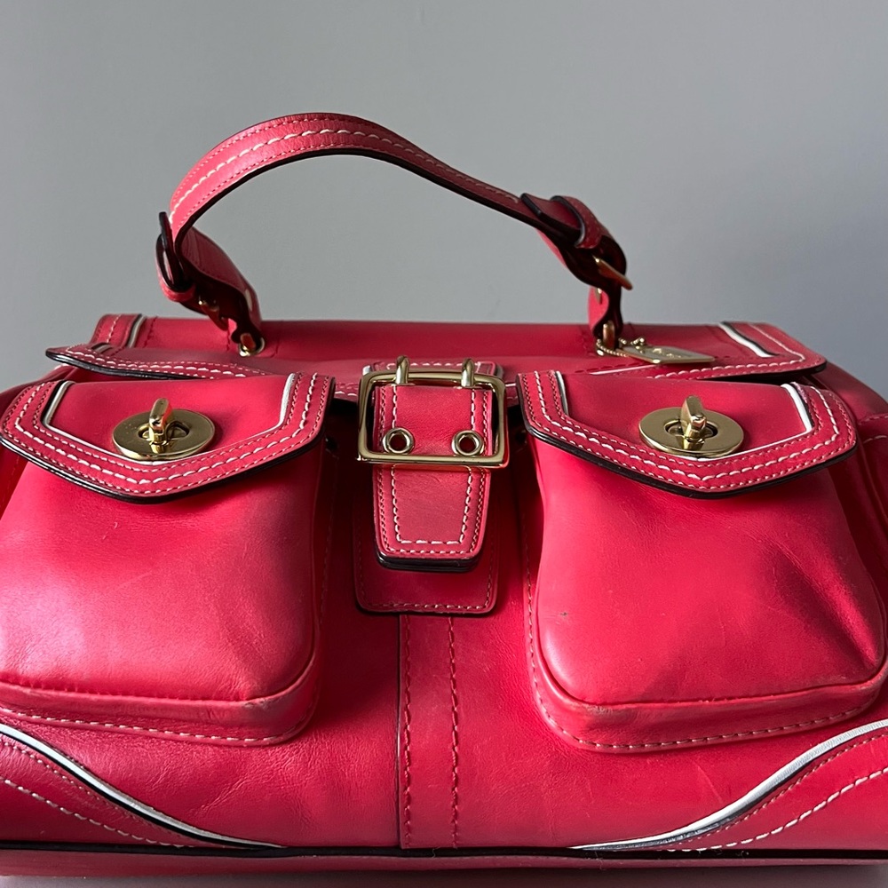 Coach Limited Edition 2006 Daphne Top Handle Satchel - Watermelon Leather - Picture 3 of 16
